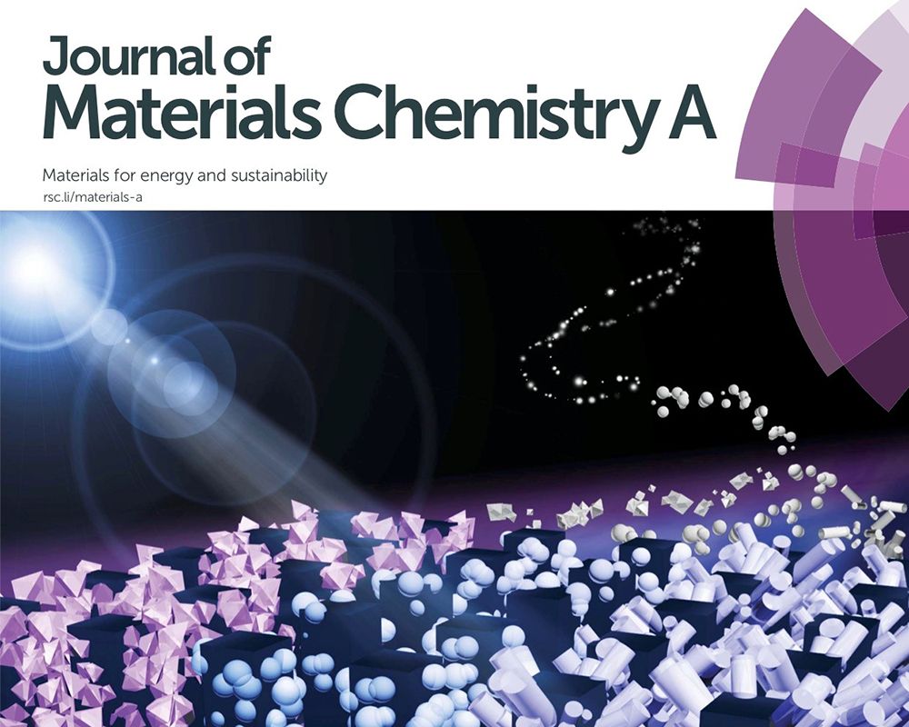 Study Selected as Cover Article for Journal of Material Chemistry A-封面圖