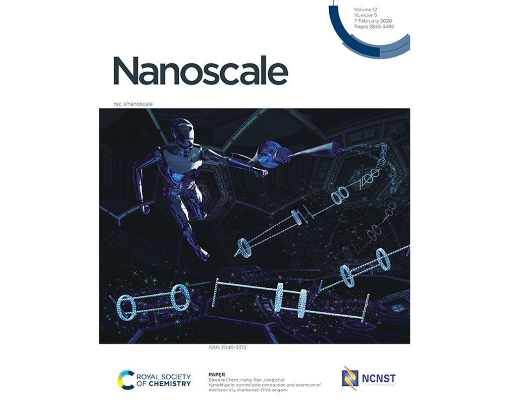 Bioinspired Nanostructure “NanoMuscle” Featured as Cover Story of Nanoscale-封面圖