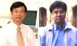 林江珍教授（左)、劉啟群教授（右)